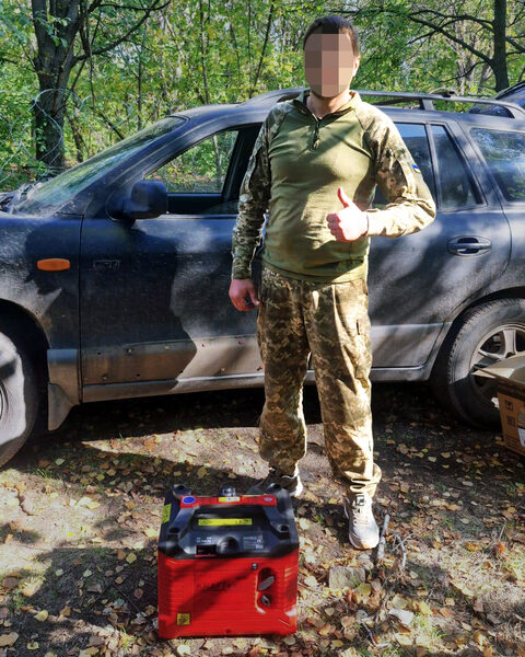 A 1 kW generator has arrived at positions of the 127th Separate Heavy Mechanized Brigade 🇺🇦.