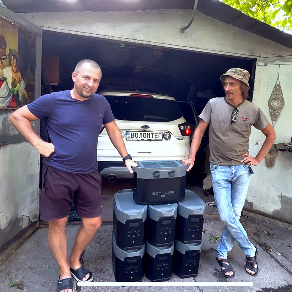 We purchased 7 EcoFlow Delta Max power stations with a very generous assistance from Peace Aid Group .